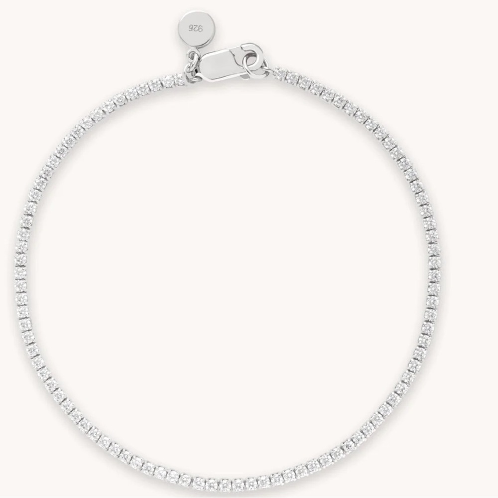 Astrid & Miyu Tennis Bracelet, Silver